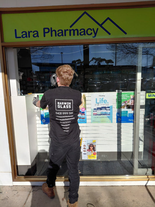 Shopfront Glass Replacement at Lara Pharmacy