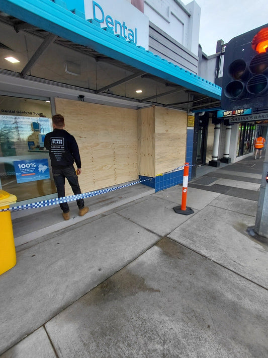 Emergency Make Safe for Dentist After Car Smashes Into Building – Belmont
