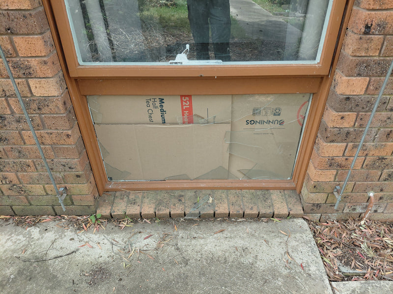 A Broken Lower Panel in Teesdale With the Weather Getting In