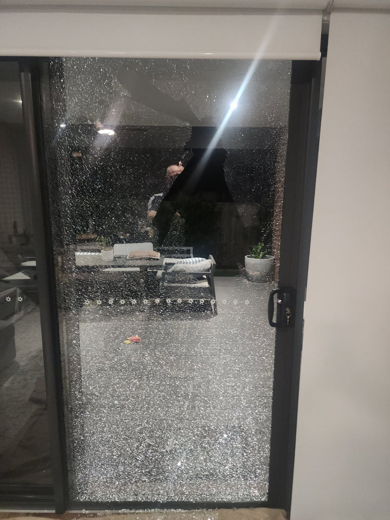 A Sliding Door That Exploded at 10pm With Nobody Touching It
