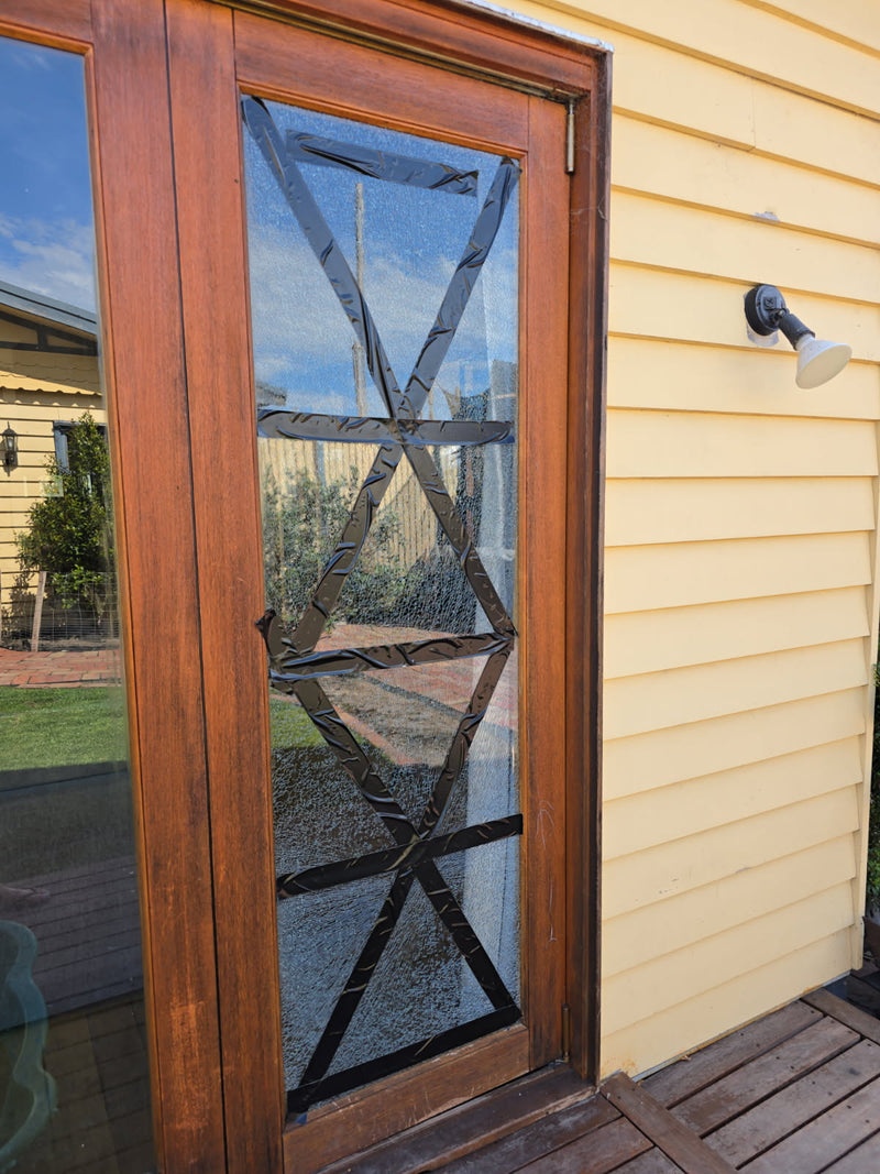 Mowing Took Out a Timber Door Panel on a Sunday in Belmont