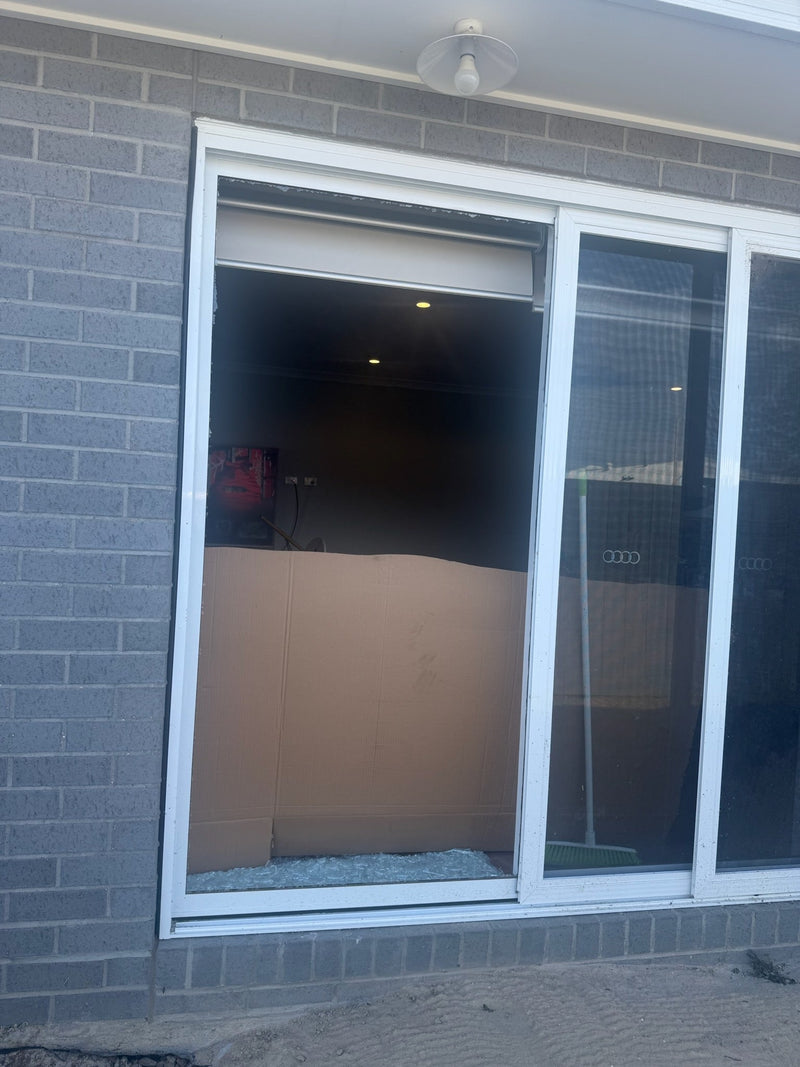 A Mower Blew Out a Whole Sliding Door Panel on a Saturday Night