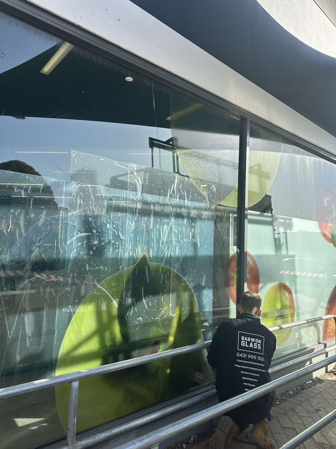 How We Replaced a 175 kg Storm-Damaged Shopfront Panel at Woolworths Torquay